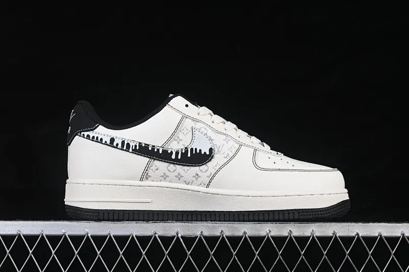 All categories Nk Air Force 1 Air Force series Nk Air Force 1 Low Air Force low-top Nike Air Force 1'07 Low Classic white and black color Air Force 1 low-top casual sneakers KG6699-F31